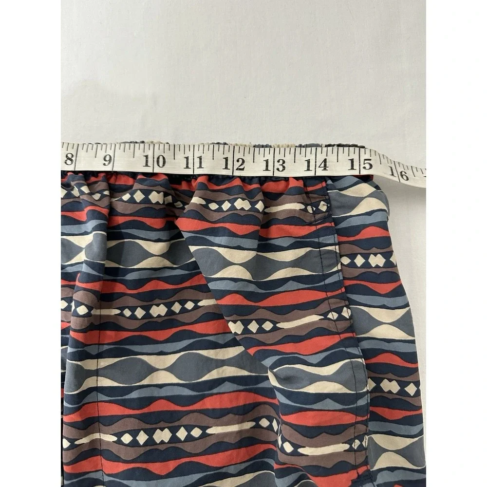 Patagonia Baggies 7 Shorts Men Large Aztec Geometric Drawstring Swim Trunks Line